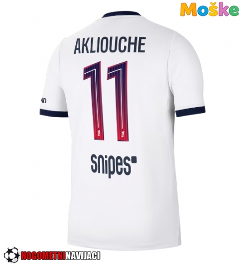 Moške Nogometnih dresov Paris Saint-Germain Maghnes Akliouche #11 Gostujoči 2026-27 Kratki rokavi Moške Nogometnih dresov Paris Saint-Germain Maghnes Akliouche #11 Gostujoči 2026-27 Kratki rokavi
